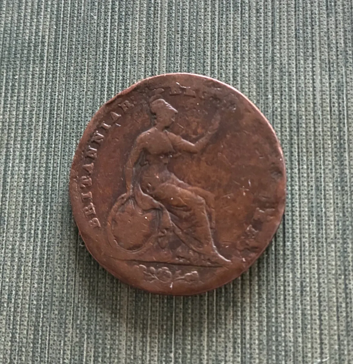 1954 Queen Victoria Early copper Half Penny - Image 2
