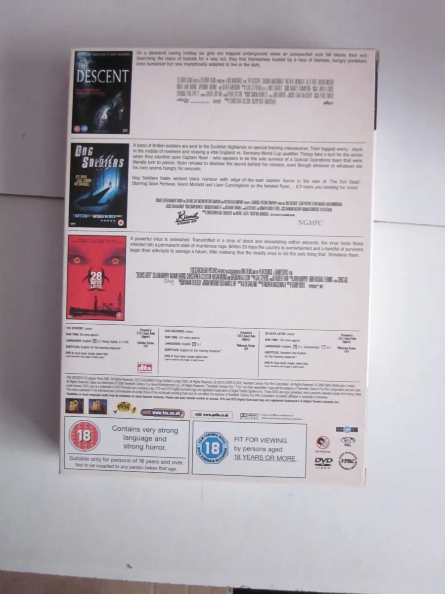 The Descent/Dog Soldiers/28 Days Later [DVD] - Image 2
