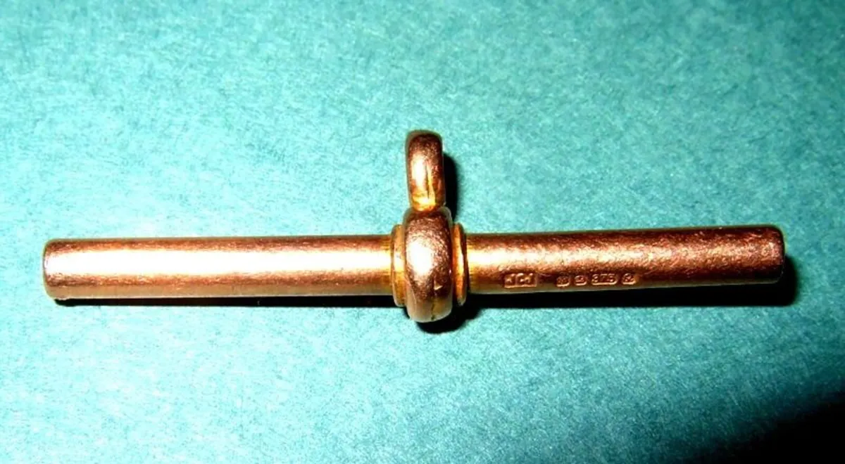 Vintage Hallmarked 9ct Gold 'Albert' Bar - Image 2