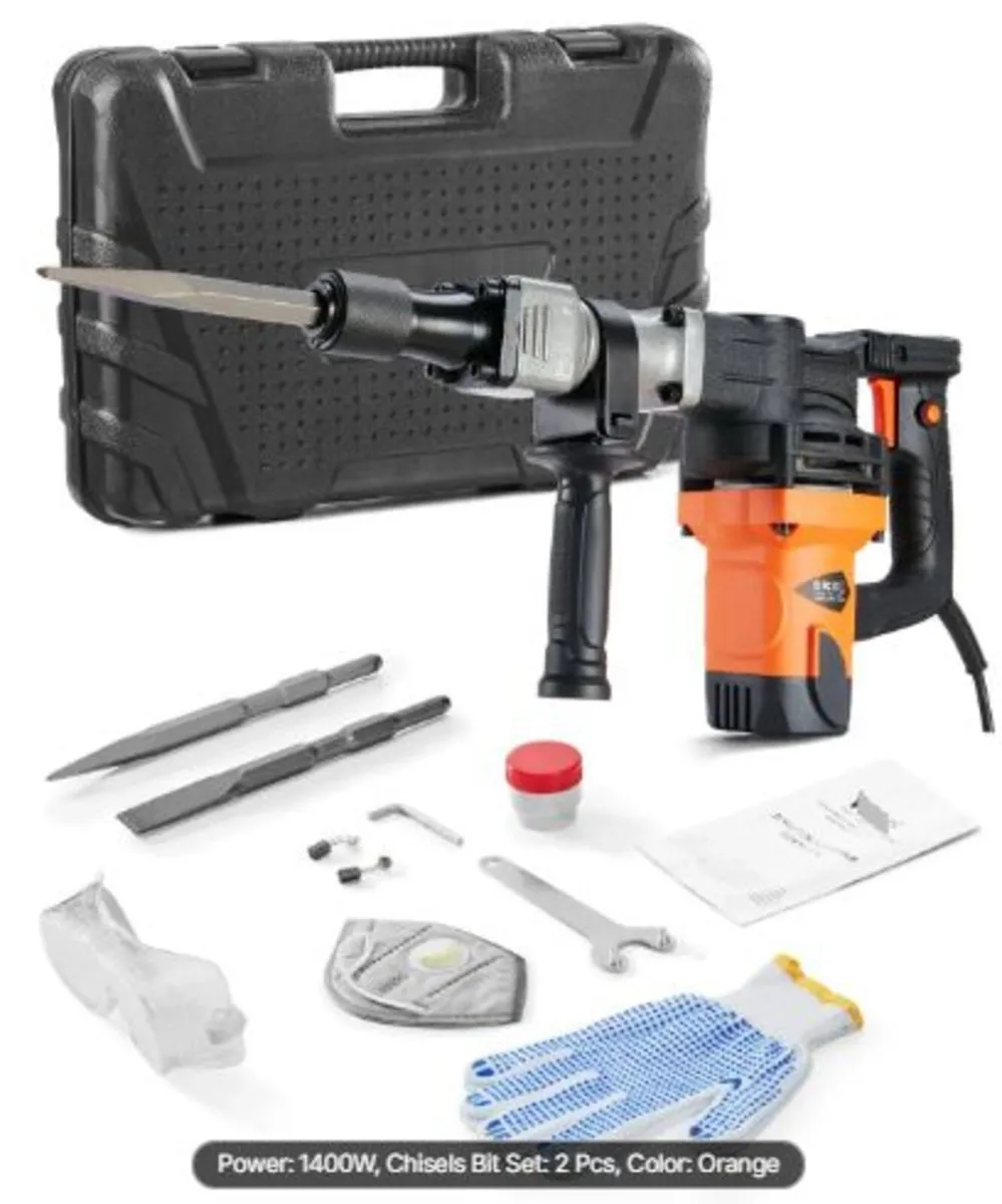Demolition Jack Hammer Concrete Breaker 1400W - Image 1