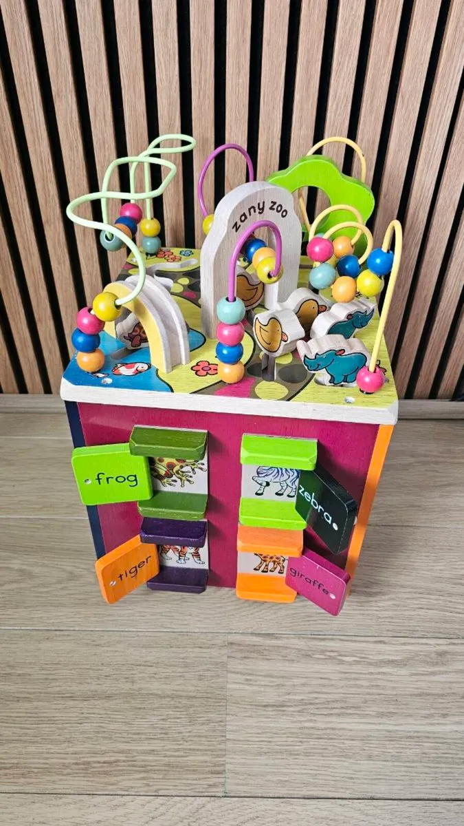 Wooden Activity Cube - Image 2