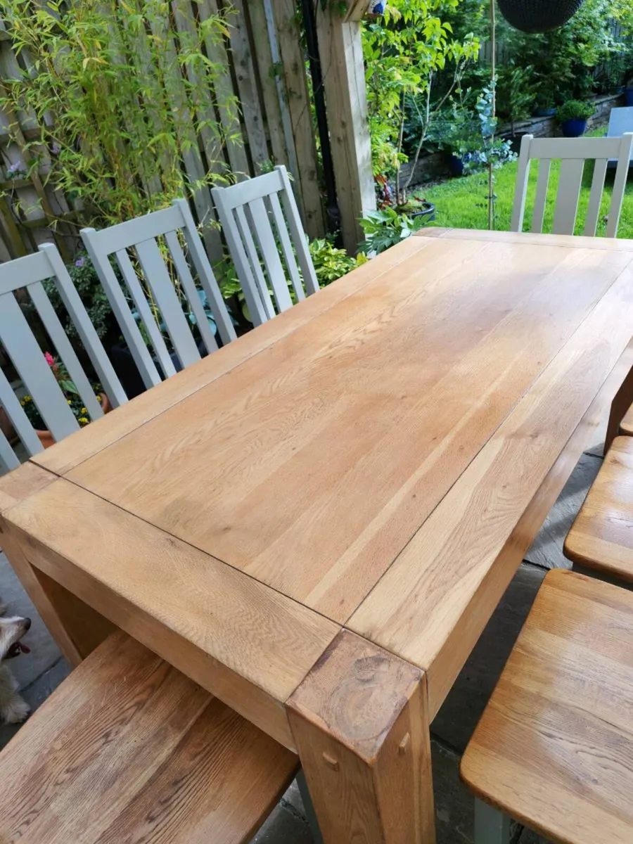 Large oak table - Image 3