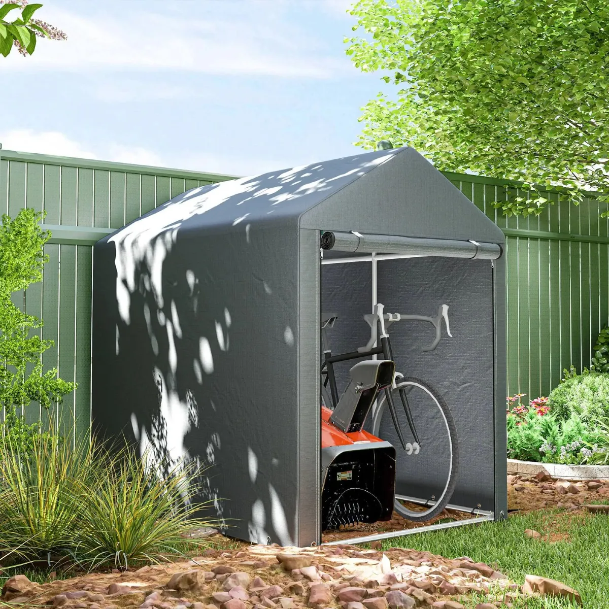 Temporary Garden Shed with Accessories 179x120 - Image 1