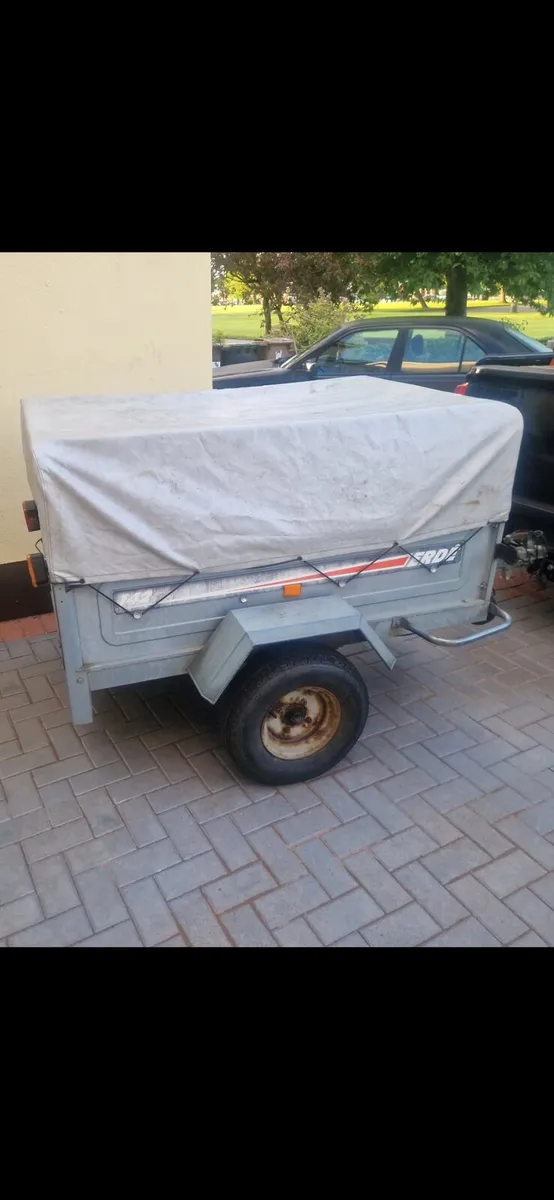 Erde 142 car trailer camping, tipping trailer - Image 1