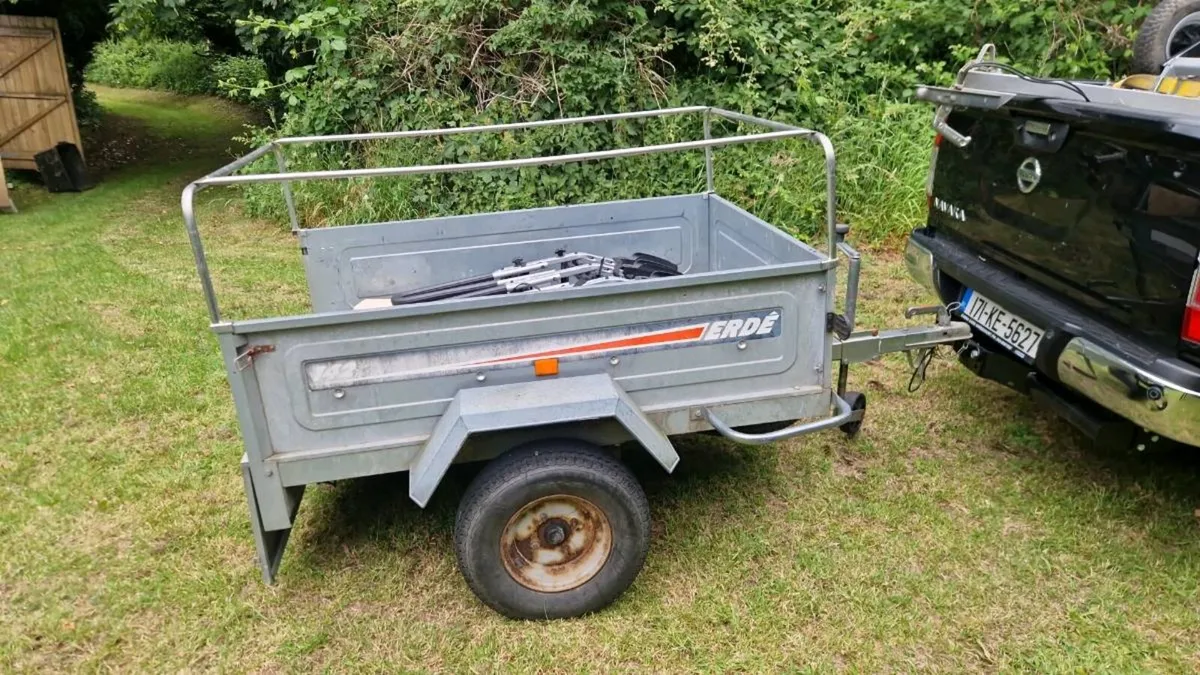 Erde 142 car trailer camping, tipping trailer - Image 2