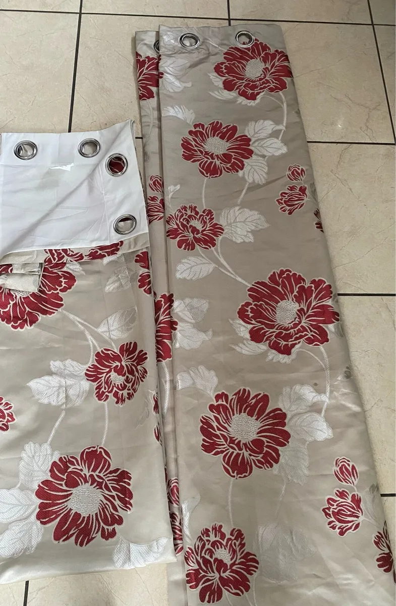 NEW Pair of Eyelet Curtains, Fully Lined, 66 x 72” - Image 2