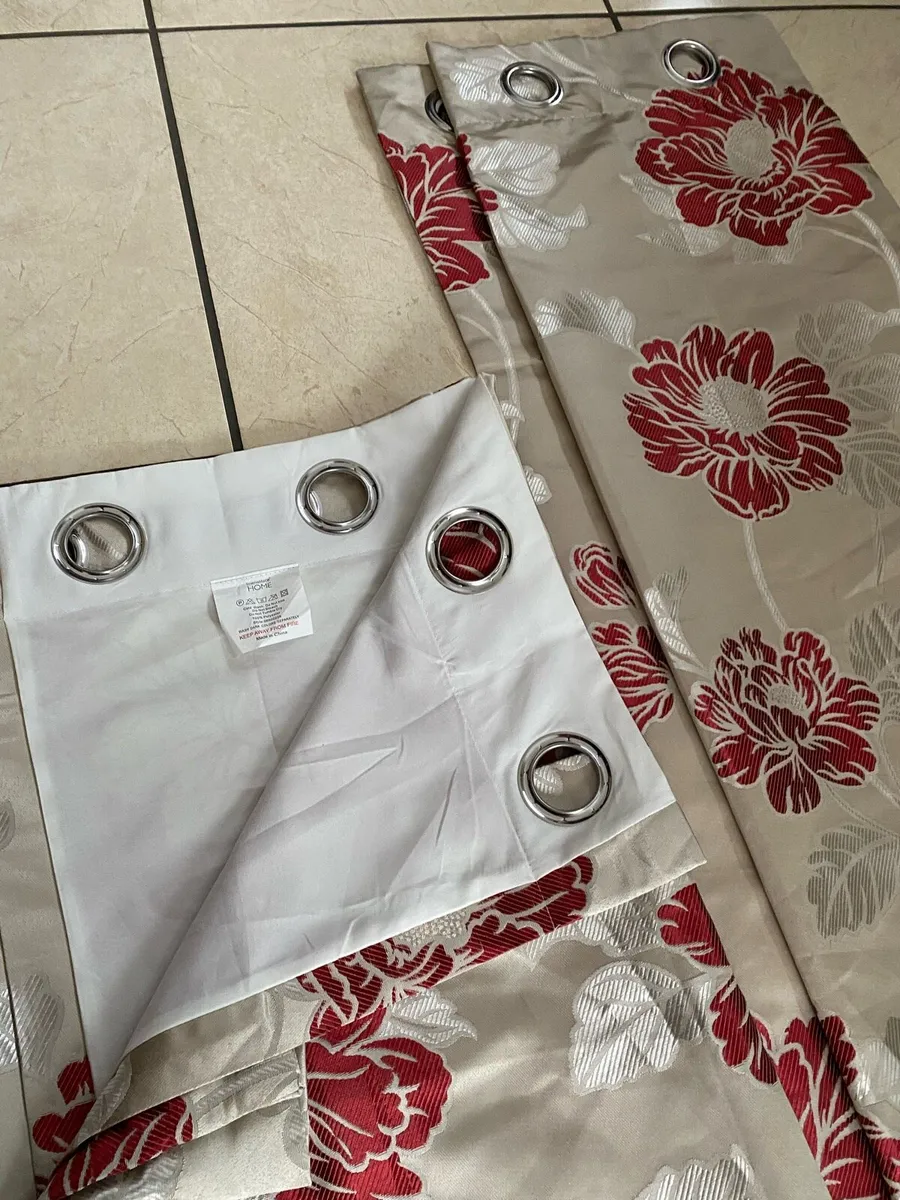 NEW Pair of Eyelet Curtains, Fully Lined, 66 x 72” - Image 3