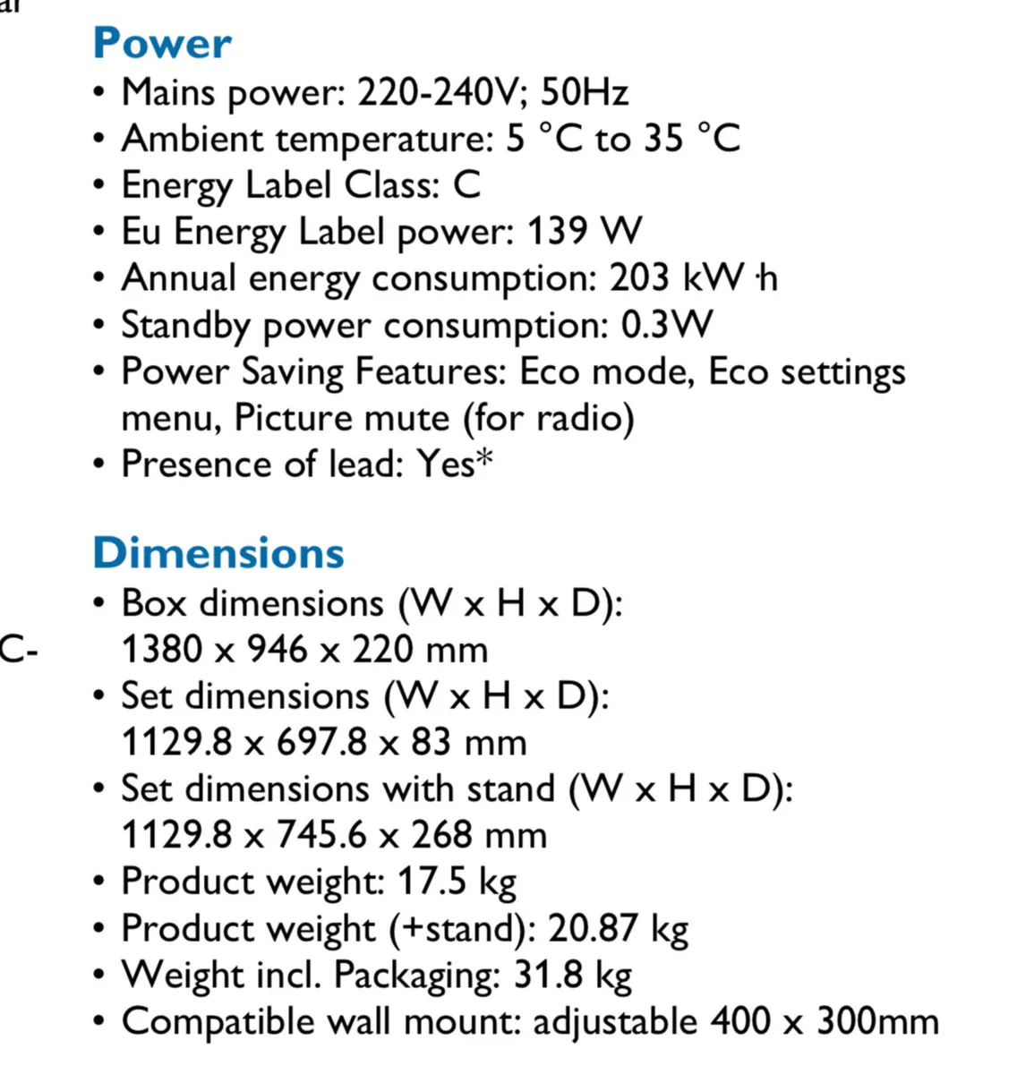 47” Philips tv - Image 4
