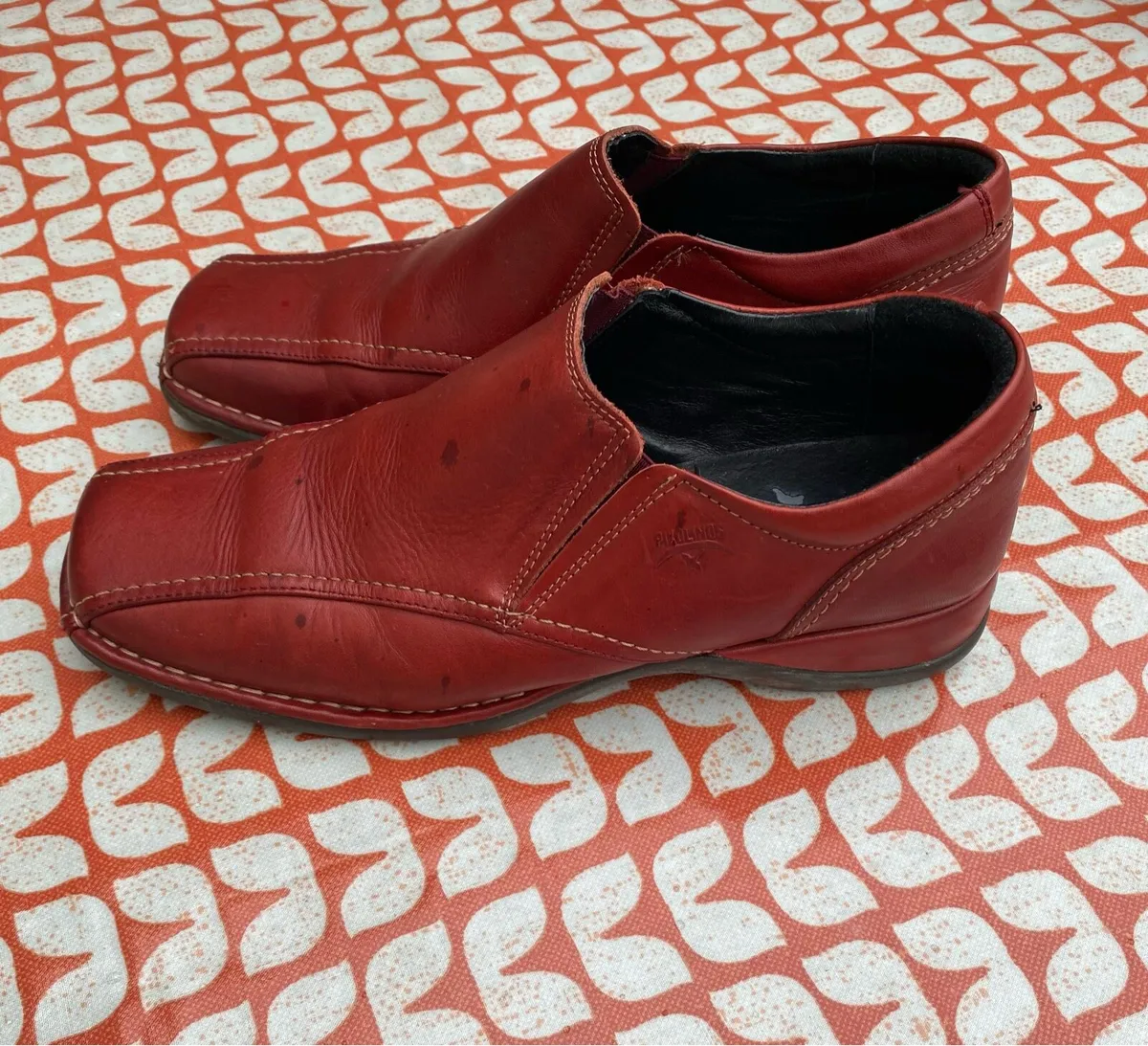 Pair of Pikolinos Leather Loafer Shoes, Red, 39 - Image 3