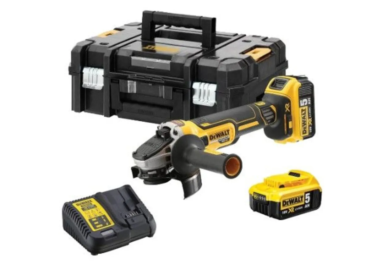 DeWalt DCG405P2 18v 125mm BL Angle Grinder Kit