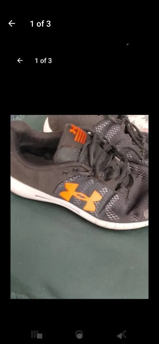 Men's under armour trainers - Image 1