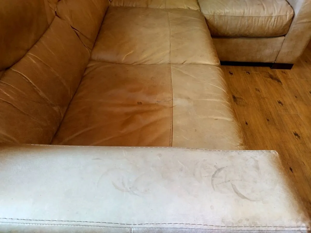 Leather Corner Sofa - Image 4