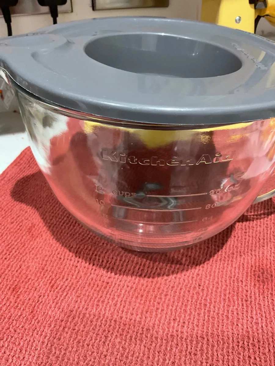 Glass bowl with cover for Kitchenaid stand mixer - Image 2