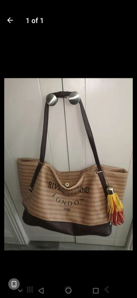 River island large over sized bag