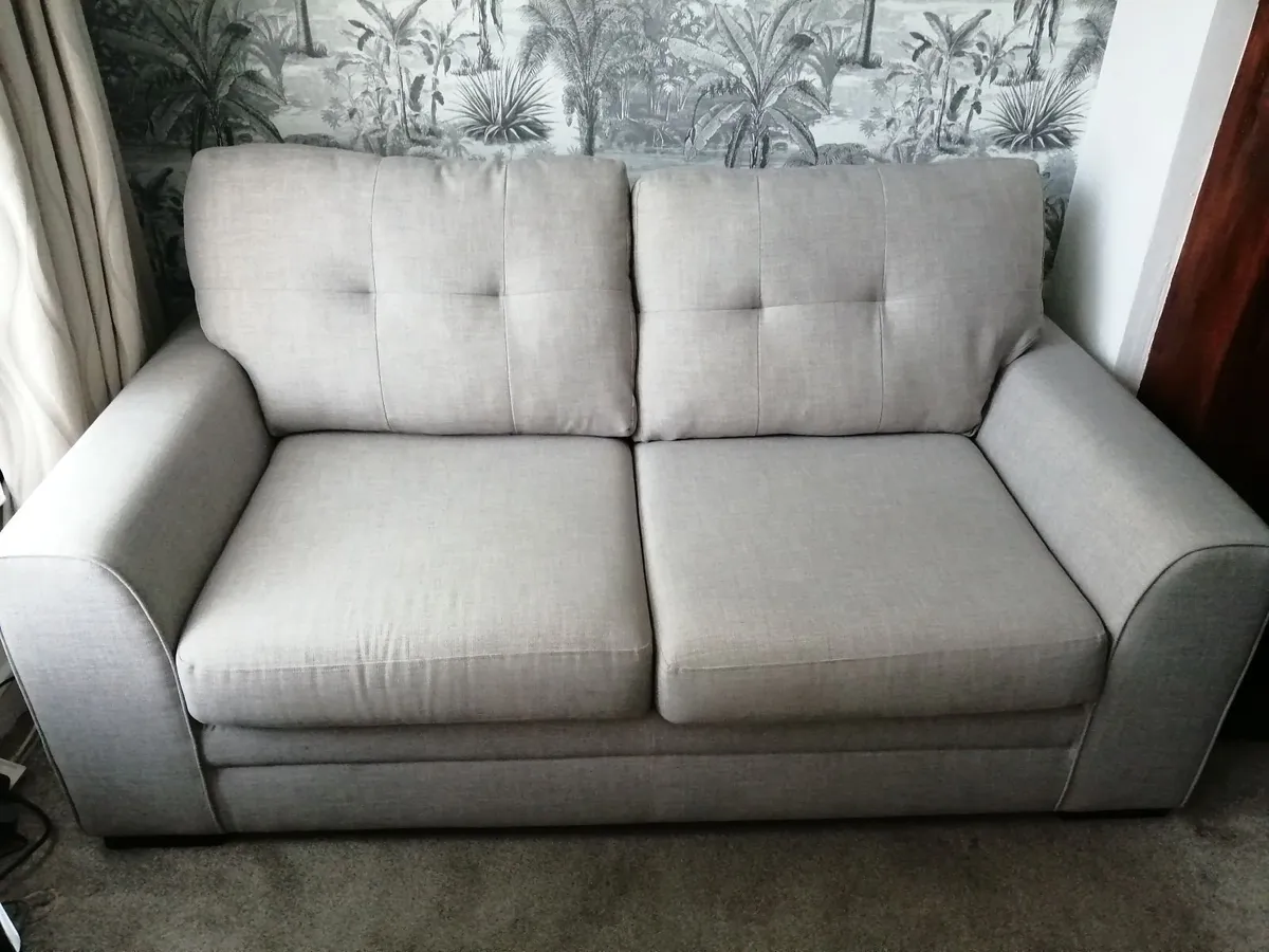 2 seater grey sofa bed - Image 1