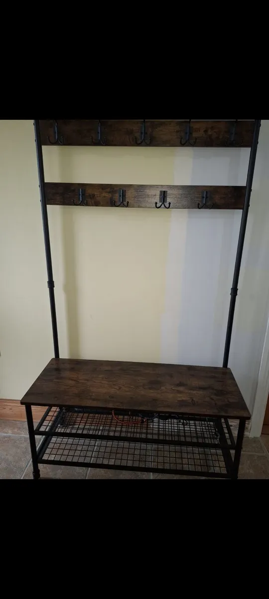 Coat rack with bench - Image 2
