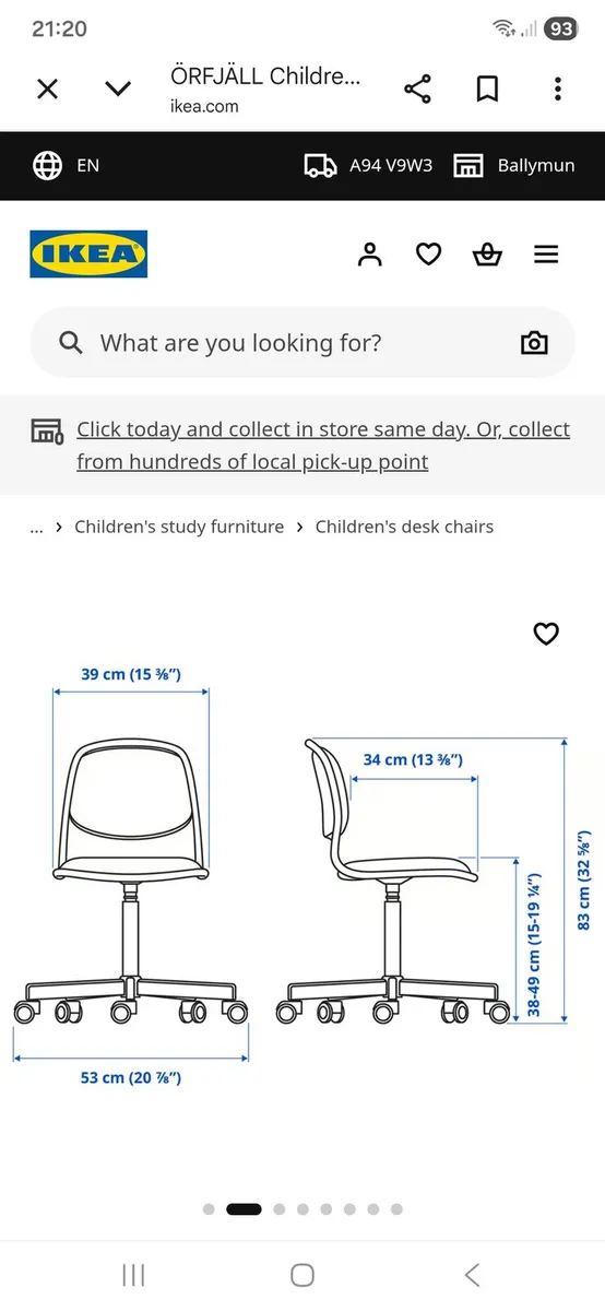 Kids Desk chair - Image 3