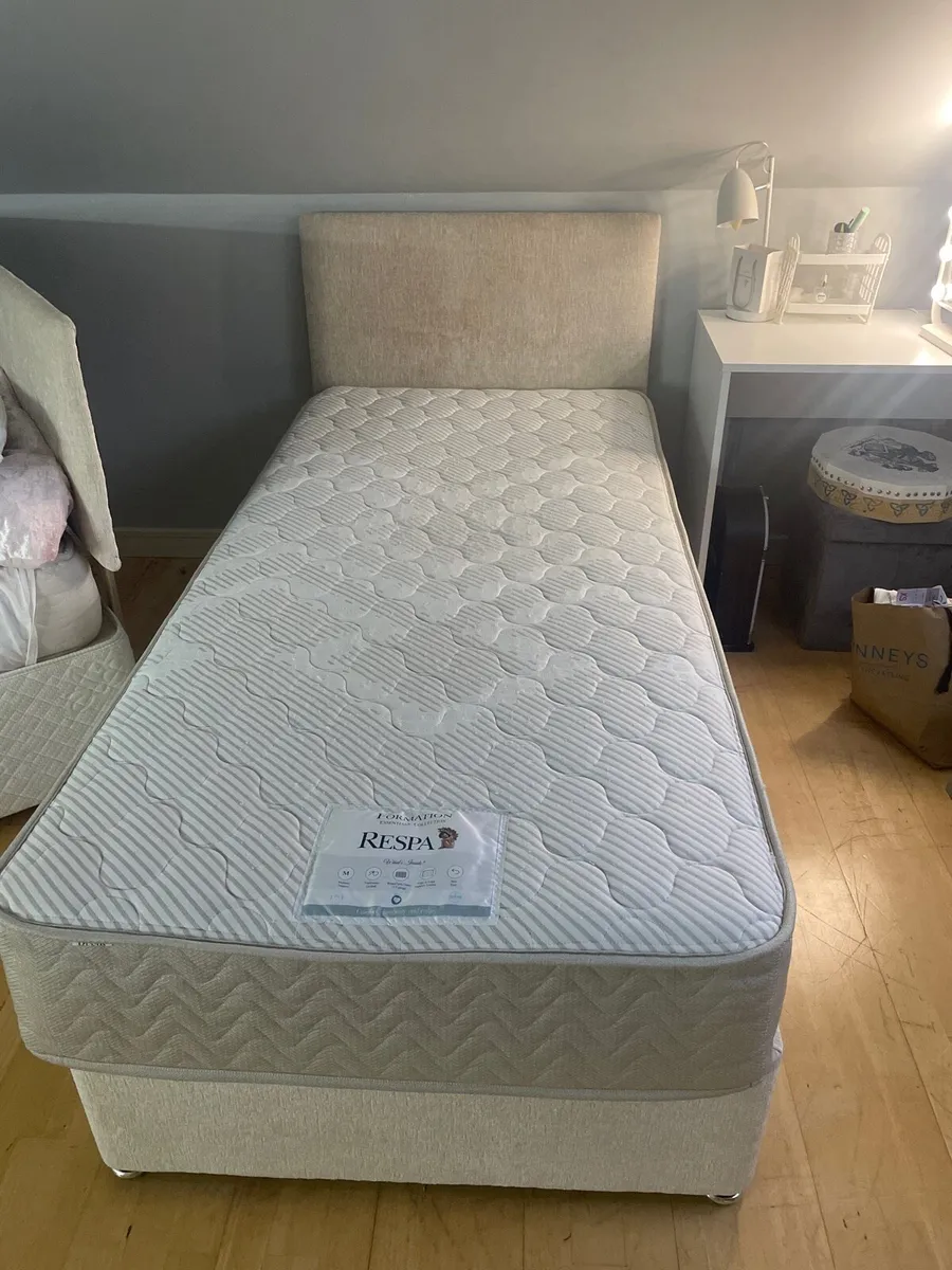 Cream single bed - Image 4