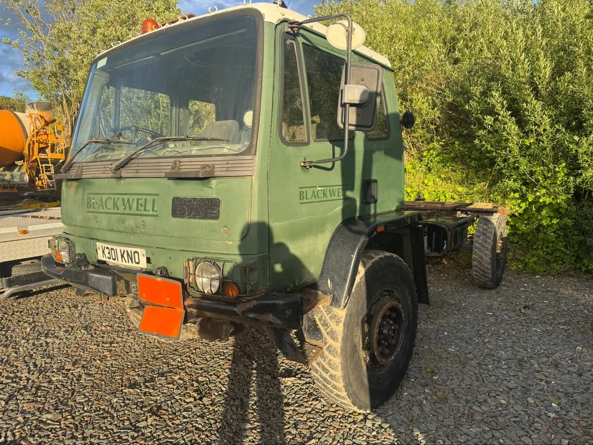 Ex-Army Leyland Daf T245 4x4 chassis & cab - Image 1