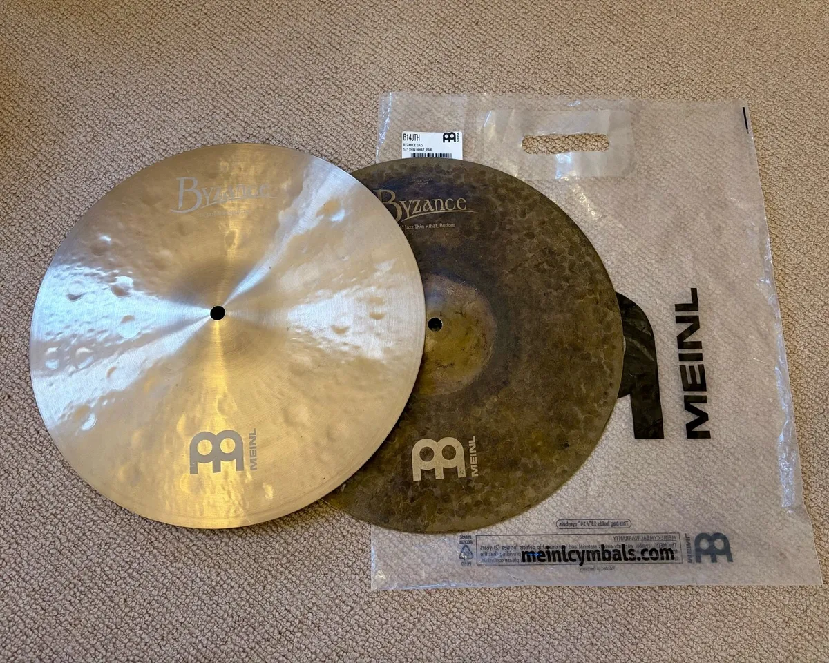 Meinl Byzance 14" Jazz Thin Hi-Hats - Image 1