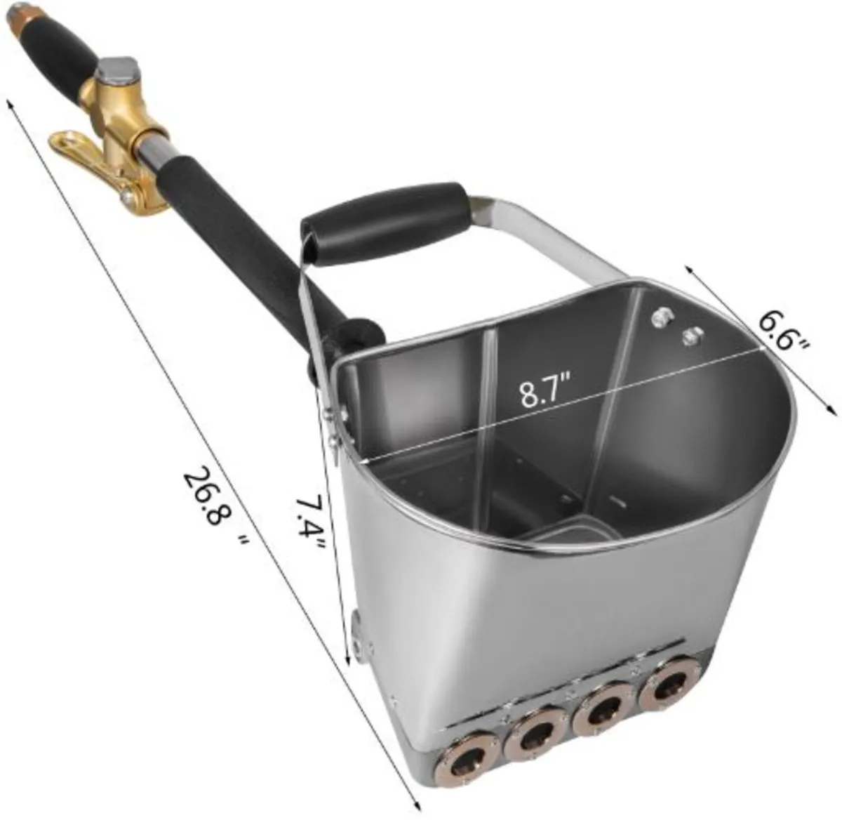 4 Jet Cement Mortar Spray Gun, Stucco Sprayer 4 - Image 3