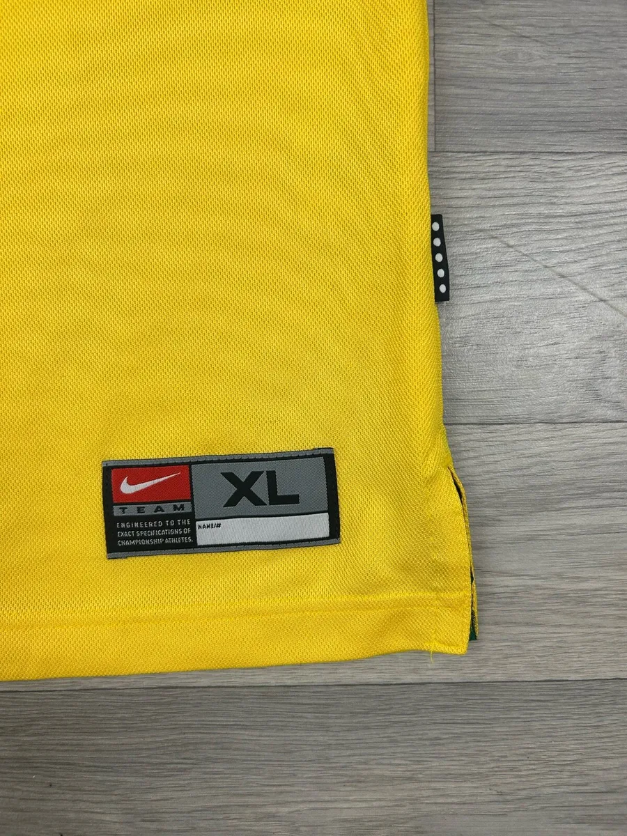 Vintage 1998/2000 Nike Brazil Home Jersey Shirt XL - Image 3