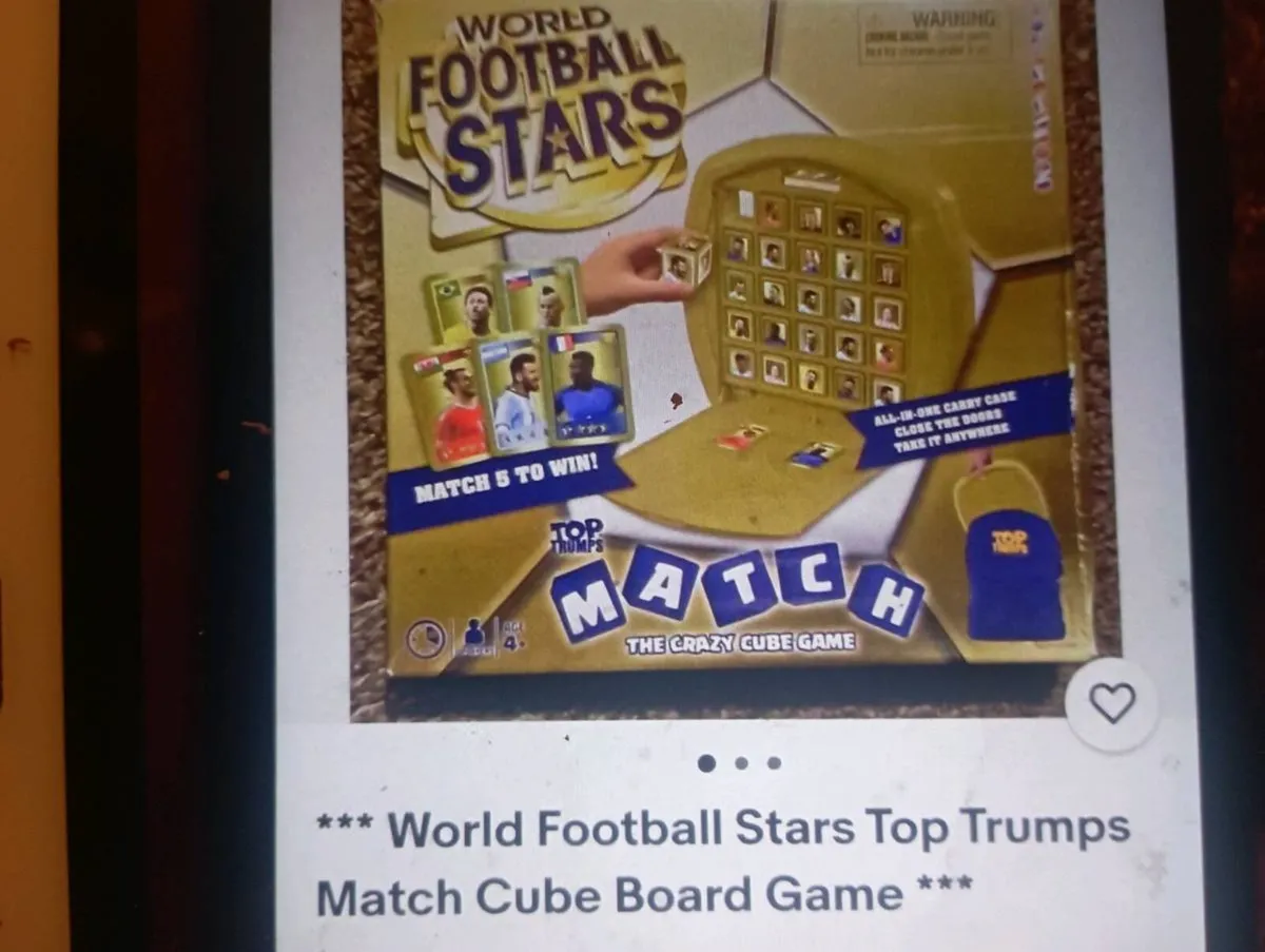 WORLD  FOOTBALL TOPS TRUPS  BOARD GAME. - Image 1