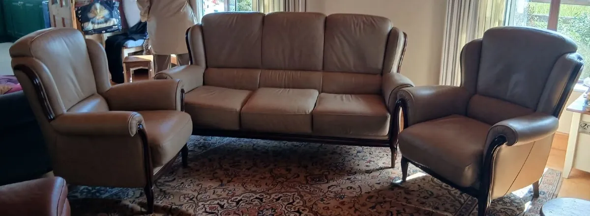 Couch and 2 arm chairs for sale - Image 3