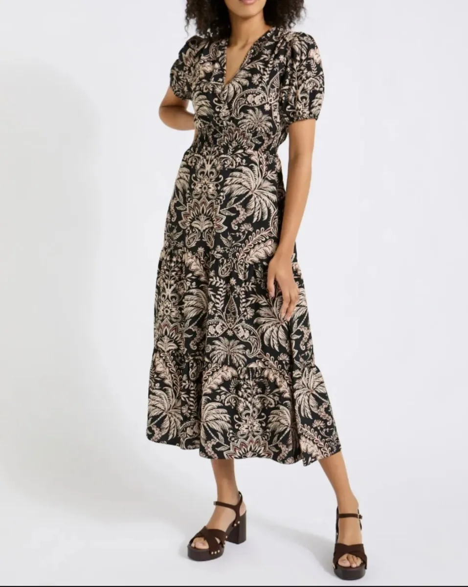 NEW Summer Paisley Palm Dress Print Dress: Size 8
