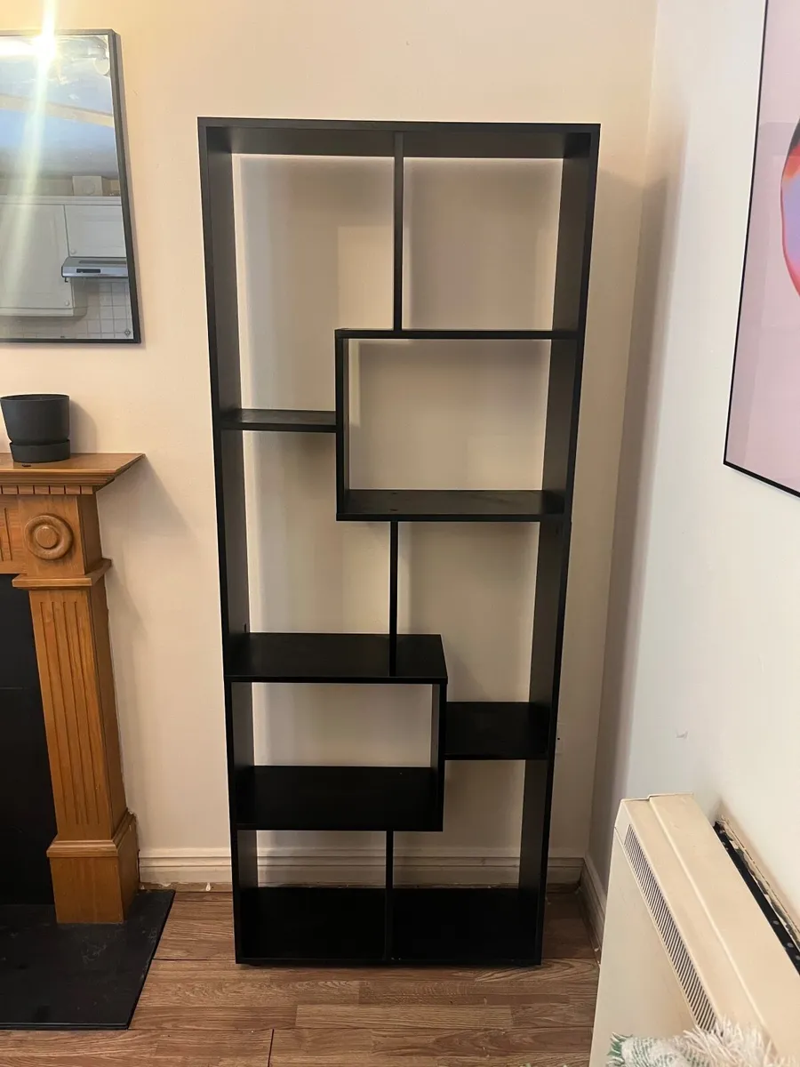 178cm Tall Black Bookshelf - Image 1