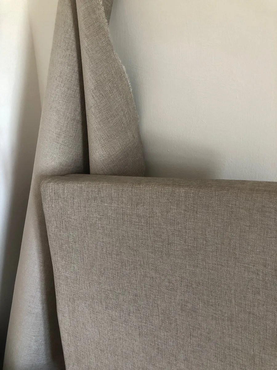 4 Newly Covered Cushions Plus 17 Feet ExtraMateria - Image 1