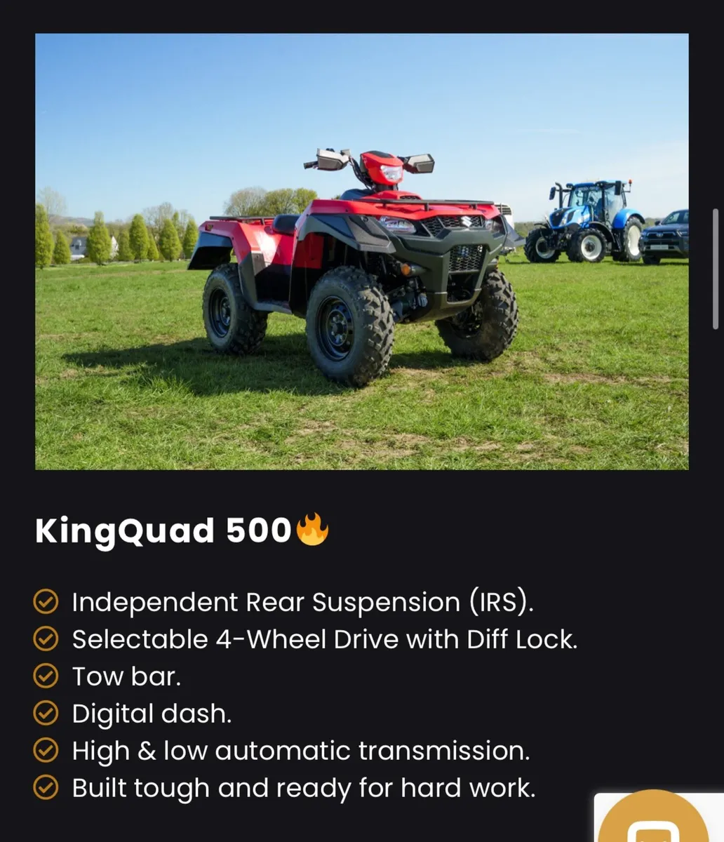2025 Suzuki King Quad 500 - Image 2