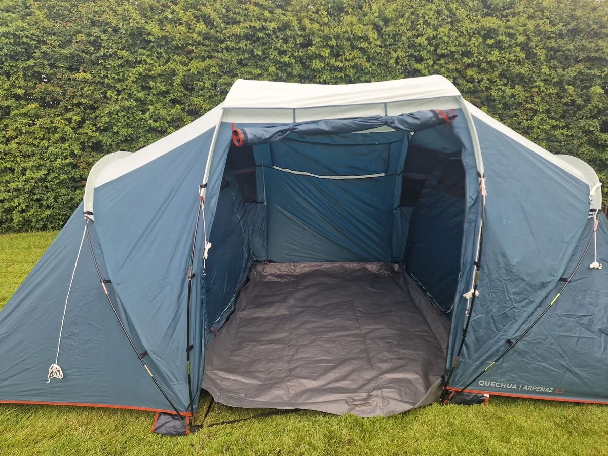 QUECHUA  4-person, 2-bedroom tent, Arpenaz 4.2 - Image 4