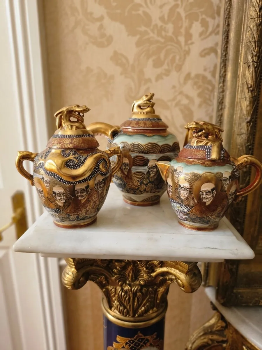19th century Japanese Satsuma teaset - Image 3