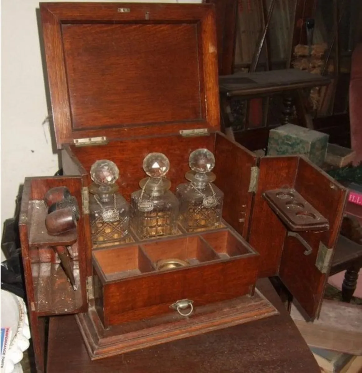 Authentic Vintage Victorian Tantalus - Image 4