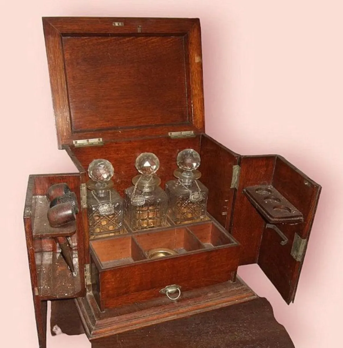 Authentic Vintage Victorian Tantalus - Image 2