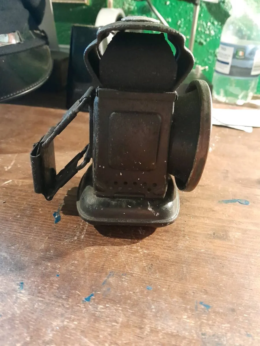 Vintage kerosene bicycle  lamp - Image 1