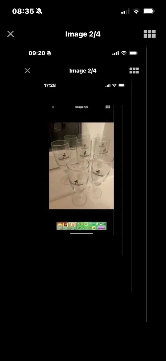 Rare Set of Babycham Footed Glasses (8) - Image 2