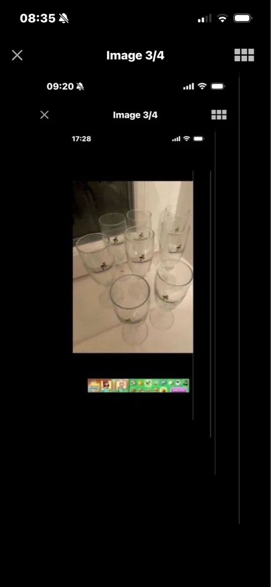 Rare Set of Babycham Footed Glasses (8) - Image 3