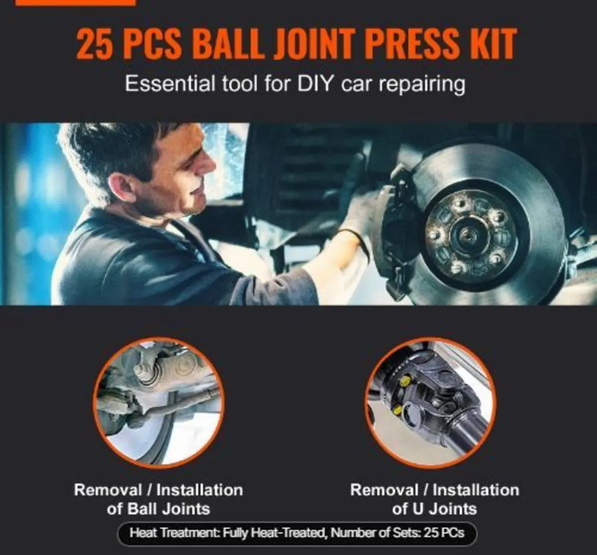 Ball Joint Press Kit, 25 pcsTool Kit - Image 2