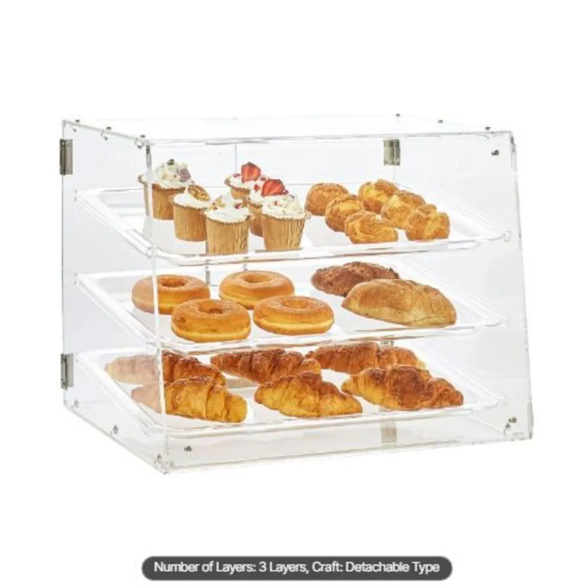 Pastry Display Case, 3-Tier Commercial - Image 3