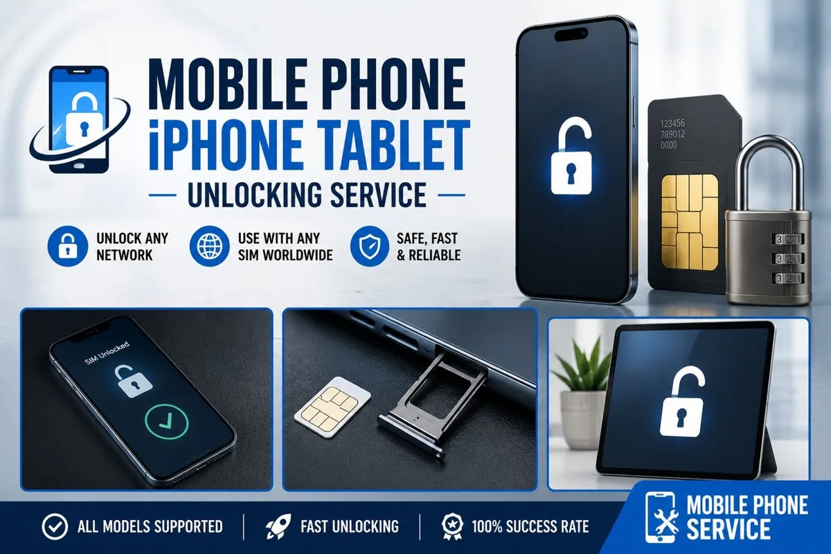 MOBILE PHONE iPHONE TABLET UNLOCKING SERVICE