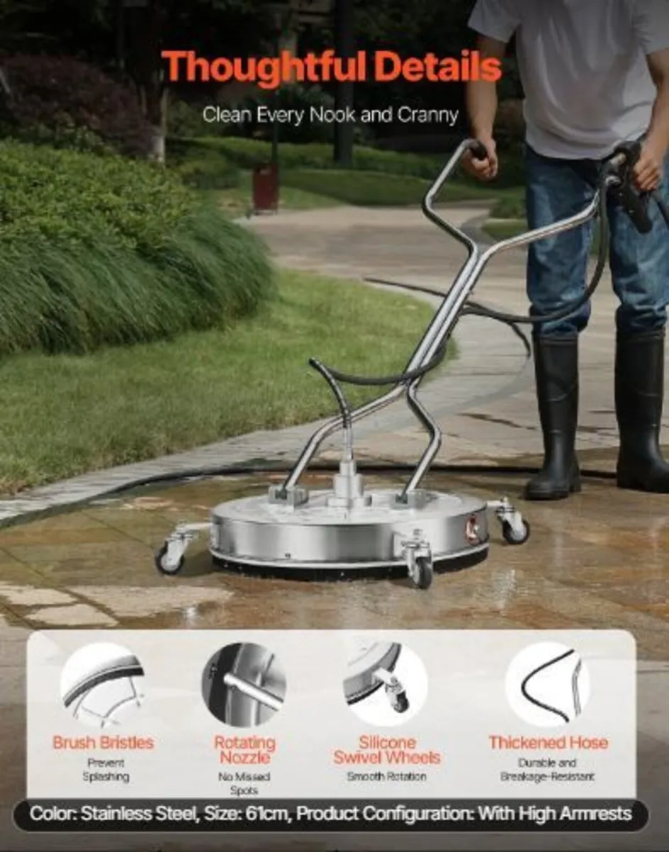 24" Pressure Washer Surface Cleaner - Image 3