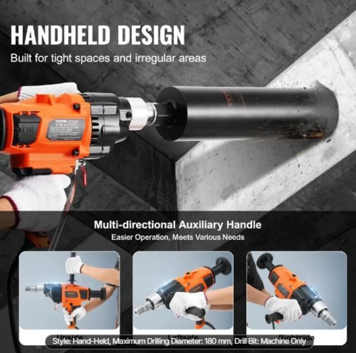 Core Drill Machine 2.03-18 cm Dia 2600W - Image 4