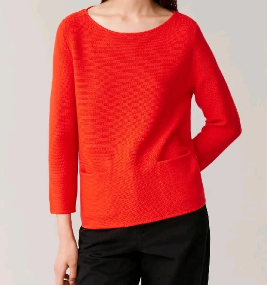 COS 100% Merino Wool Sweater — Red — Size XS - Image 1