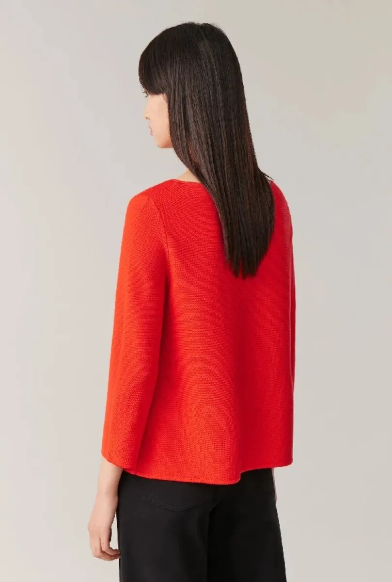 COS 100% Merino Wool Sweater — Red — Size XS - Image 2