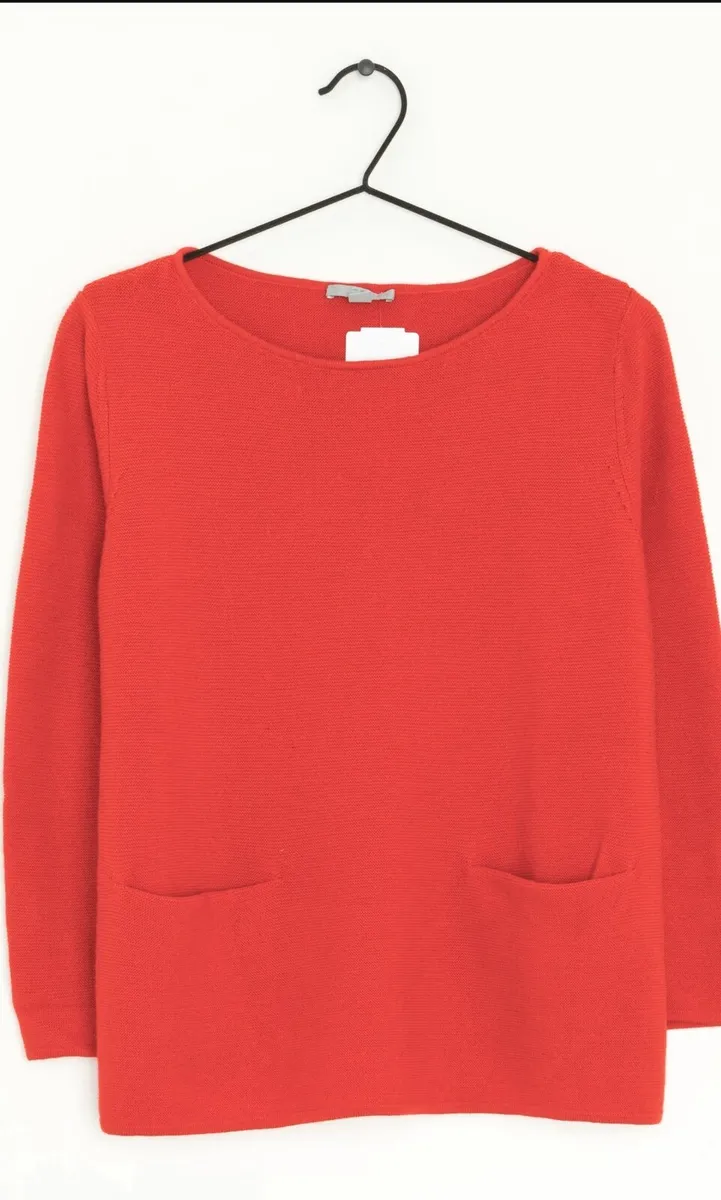 COS 100% Merino Wool Sweater — Red — Size XS - Image 4