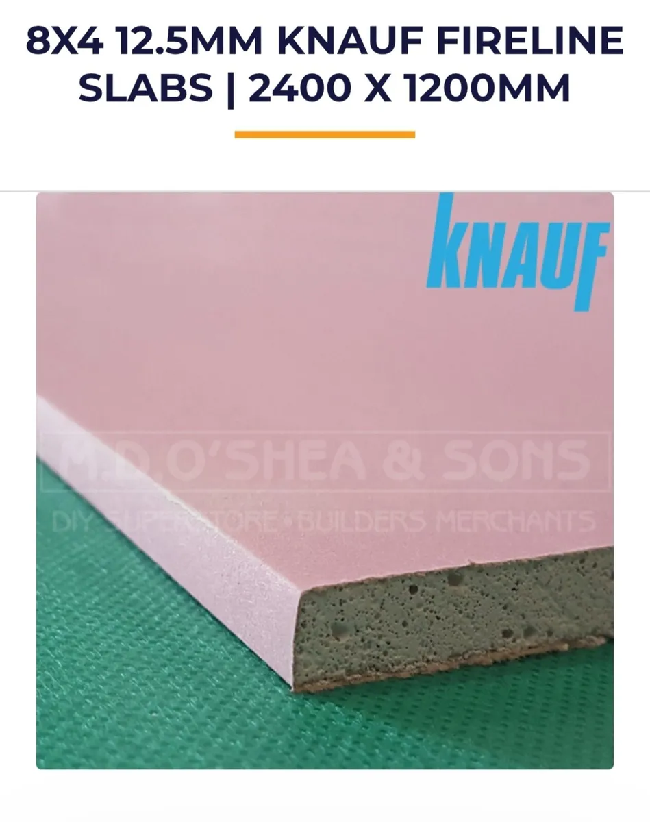 9mm MDF + 12.5 Knauf slabs - Image 1