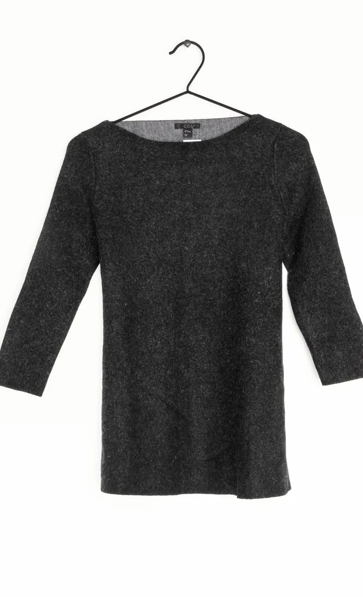 COS Wool-Blend Sweater — Dark Grey — Size XS - Image 1