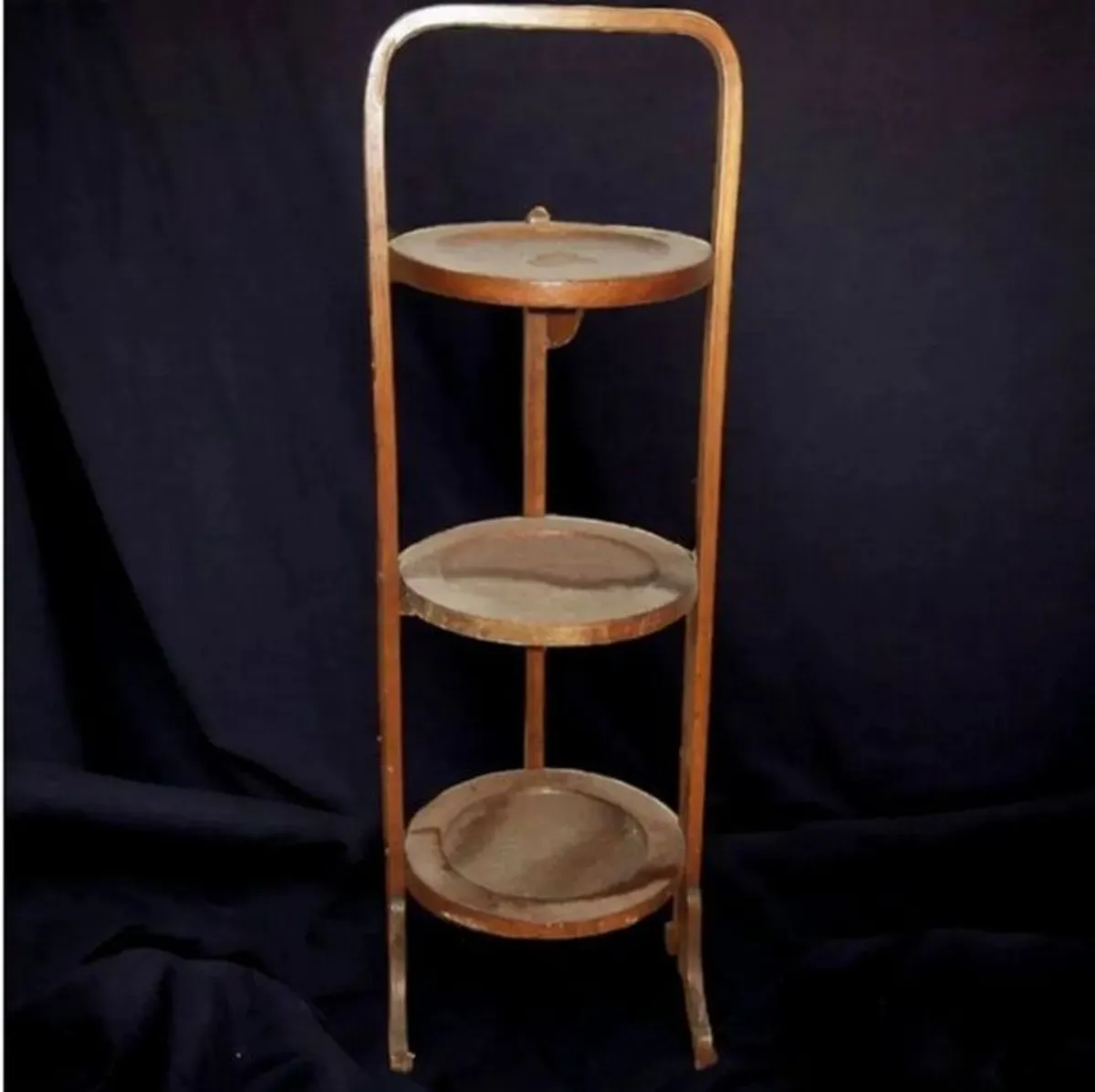Vintage Wooden Folding Stand-Victorian - Image 2